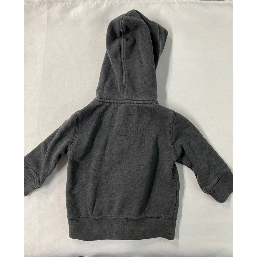 Kids Orange Champ Pullover Sweater & Gray Gap Zip Hoodie Set Size 12-18 months